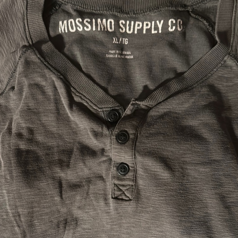 3/$15! 🎈 Mossimo Supply Co. Gray Henley Shirt